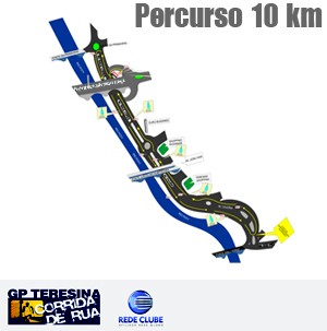 Mapa do percurso de 10 km do GP Corrida de Rua (Foto: Divulgação)