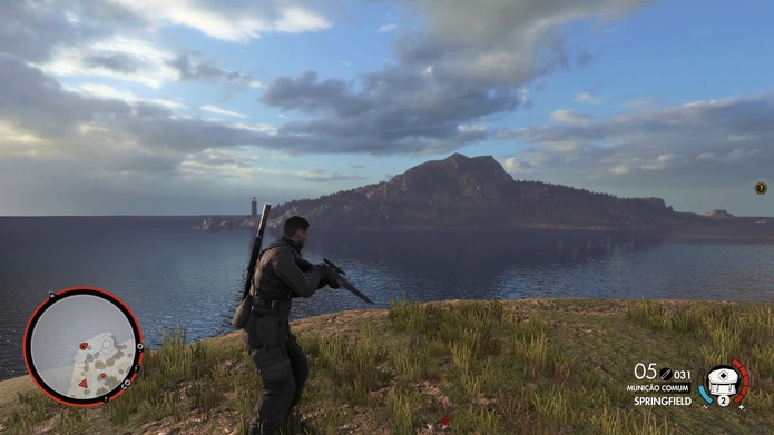 Sniper Elite 4 tem Missões secundárias e mapas maiores (Foto: Reprodução/Diego Borges) Sniper Elite 4 tem Missões secundárias e mapas maiores (Foto: Reprodução/Diego Borges)