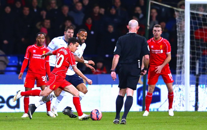 Philippe Coutinho, Liverpool X Bolton Wanderers (Foto: Getty Images)