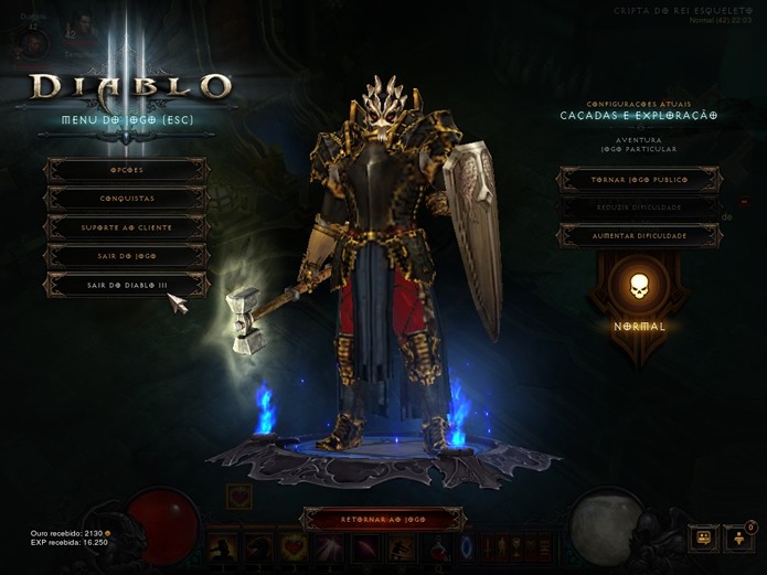 Com uma interface reformulada, um personagem novo e um capítulo extra, Diablo 3: Reaper of Souls é uma ótima expansão (Foto: Reprodução/Daniel Ribeiro)