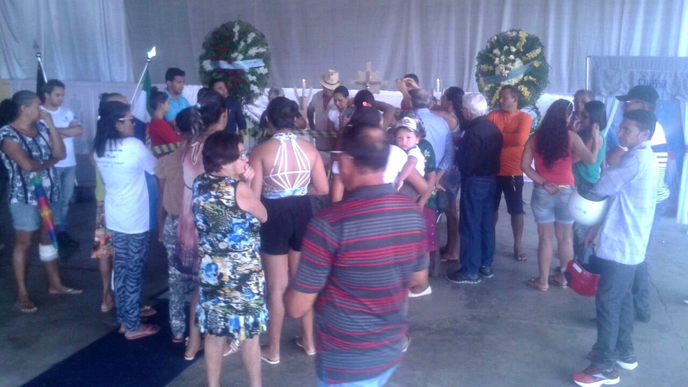 Velório de Eliza Clívia acontece em Livramento, cidade onde ela nasceu (Foto: Flávio Leite/Prefeitura de Livramento)