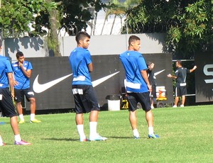Santos treino (Foto: Lincoln Chaves)