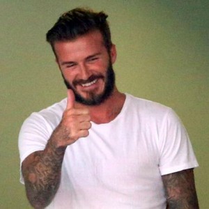 David Beckham assiste a jogo da Inglaterra (Foto: Reprodução/Twitter)