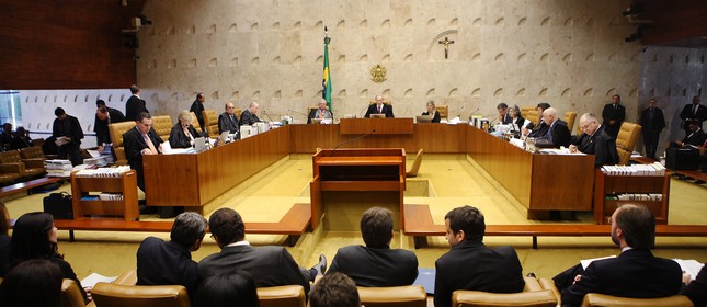 O plenário do STF, que julga o afastamento de Eduardo Cunha (Foto: Rosinei Coutinho / SCO / STF)