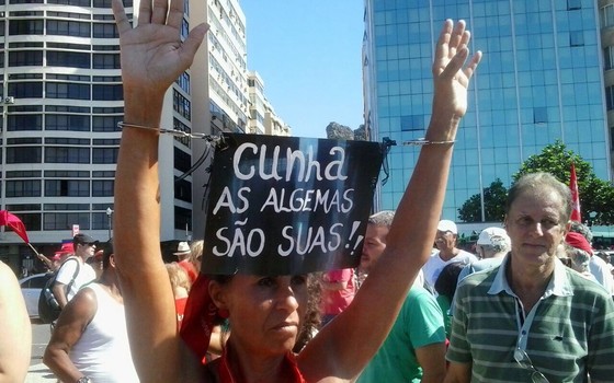 Manifestação contra o impeachment no Rio de Janeiro (Foto: ÉPOCA)