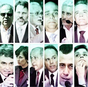 Condenados do mensalão com ordem de prisão (Foto: G1)