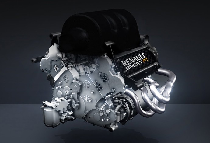 O motor V6 turbo-comprimido desenvolvido pela Renault para 2014 (Foto: Divulgação / Renault)