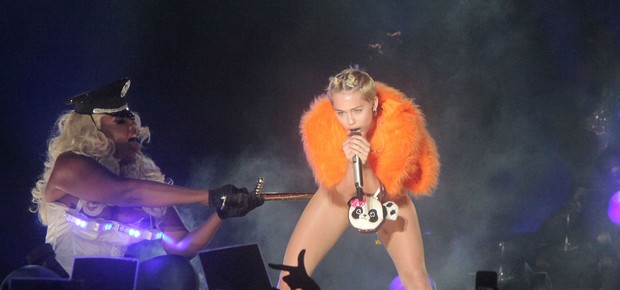 A cantora Miley Cyrus em São Paulo (Foto: Sidinei Lopes/ÉPOCA)