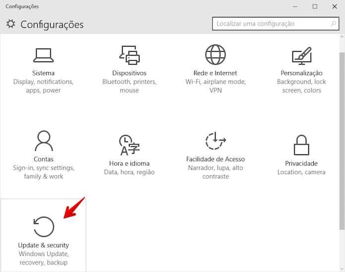 Abra o Windows Update (Foto: Reprodução/Helito Bijora)
