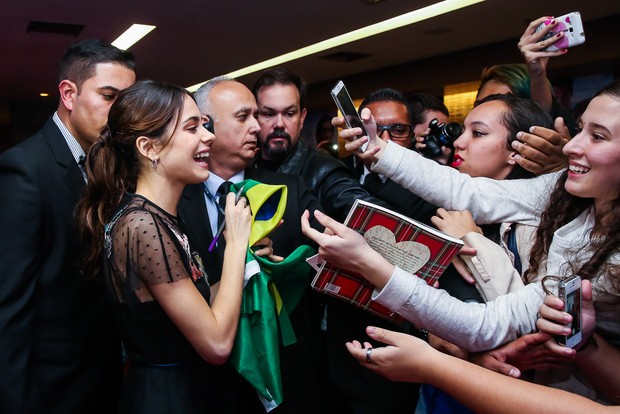 Martina Stoessel durante evento em São Paulo (Foto: Manuela Scarpa/Brazil News)