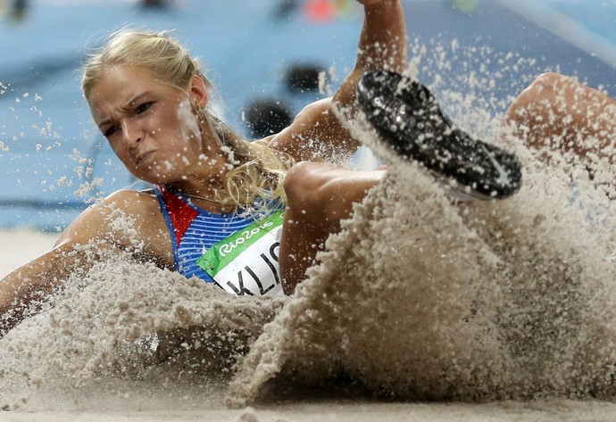 Darya Klishina conseguiu vaga na final no Rio (Foto: Reuters)