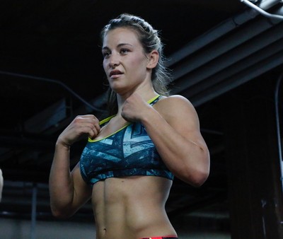 Miesha Tate treino aberto UFC Chicago (Foto: Evelyn Rodrigues)