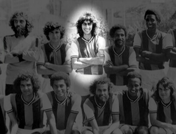 Antes do violão, a bola era grande companheira de Fagner (Foto: Reprodução SporTV)