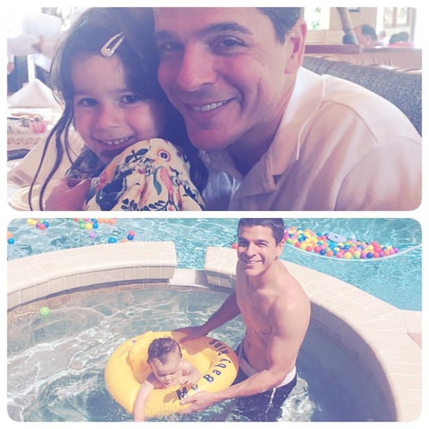 Fernanda Pontes posta foto do marido com os filhos (Foto: reprodução/instagram)