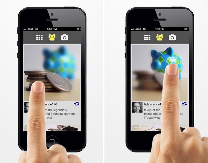 Com o aplicativo FocusTwist é possível focar determinados objetos após fotografar (Foto: Divulgação/iTunes Store) (Foto: Com o aplicativo FocusTwist é possível focar determinados objetos após fotografar (Foto: Divulgação/iTunes Store)) Com o aplicativo FocusTwist é possível focar determinados objetos após fotografar (Foto: Divulgação/iTunes Store) (Foto: Com o aplicativo FocusTwist é possível focar determinados objetos após fotografar (Foto: Divulgação/iTunes Store))