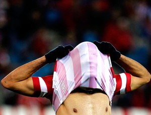 Diego Costa Atlético de Madrid contra  Austria Vienna Liga dos Campeões (Foto: AP)