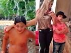 Andréa de Andrade e o filho fazem dieta juntos e perdem quatro quilos