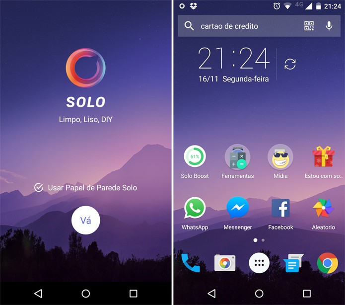 Solo Launcher é um dos mais completos hoje em dia (Foto: Reprodução)