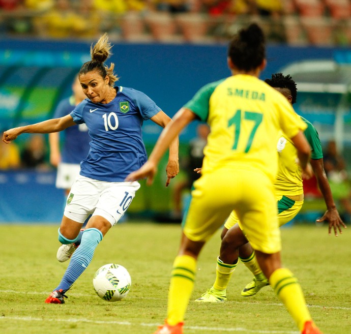 Brasil x África do Sul futebol feminino (Foto: Agência Estado)