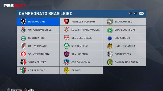 PES 2017: Clique no time que deseja substituir (Foto: Reprodução/Thomas Schulze)