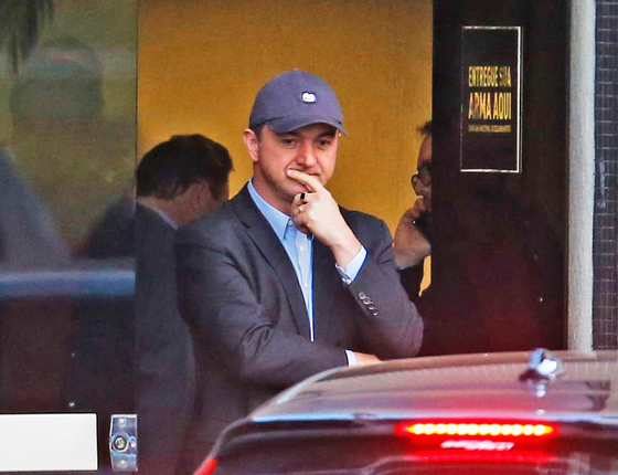 Joesley Batista na sáida da Polícia federal