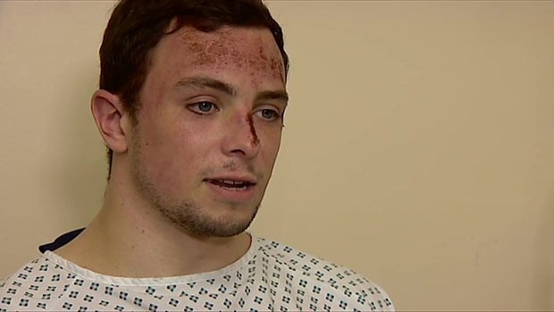 O britânico Ollie Daniel no hospital (Foto: BBC)