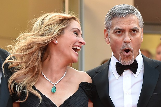 Julia Roberts e George Clooney (Foto: AFP)