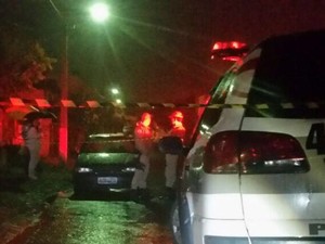 Morte no bairro Efapi foina noite de sábado (Foto: PM/Divulgação)