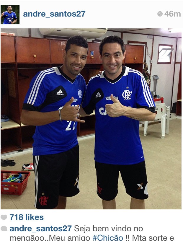 Chicao e Andre Flamengo (Foto: Reprodução / Instagram)