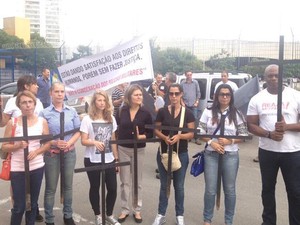 SP protesto PMs julgamento Carandiru (Foto: Tatiana Santiago/G1)