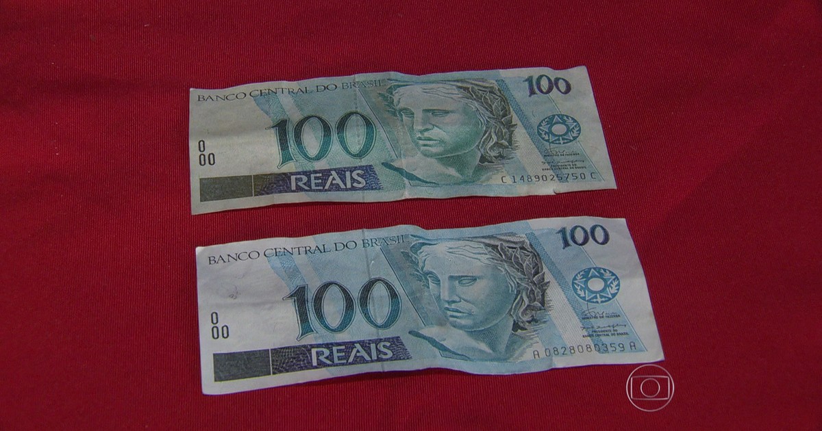 Bom Dia Brasil Nota de R 100 é a mais falsificada; veja como identificar notas falsas