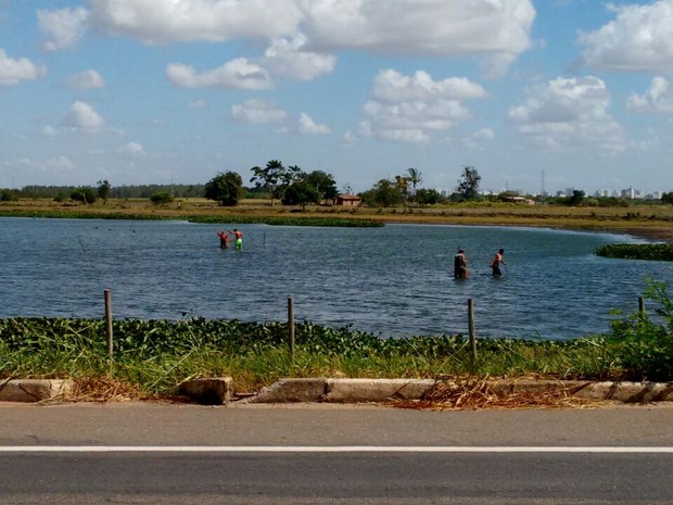 Lagoa do Partido em Campos, RJ (Foto: Osiel Azevedo / InterTv Planície)