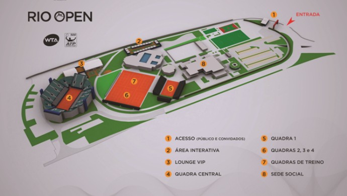 mapa complexo rio open (Foto: Divulgação) mapa complexo rio open (Foto: Divulgação)