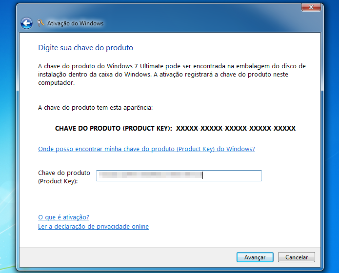 codigo de ativacao do windows 8