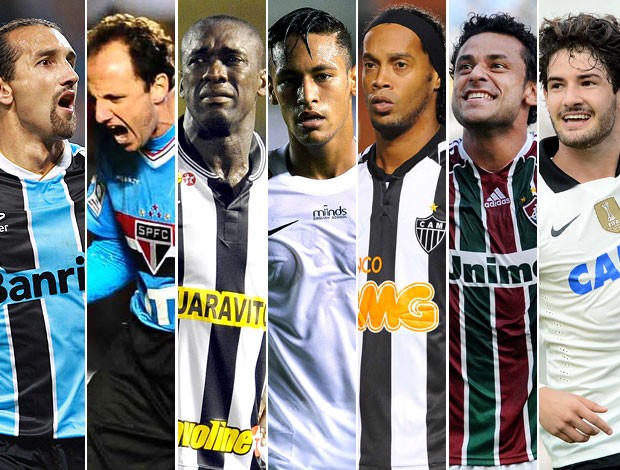 montagem jogadores Brasileirão 2013 (Foto: Editoria de Arte)