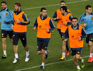 treino espanha (Foto: AFP)