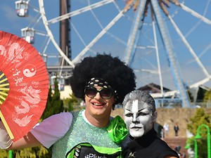 Gay Day no Hopi Hari, em Vinhedo (Foto: Bruna Stuppiello / G1) Gay Day no Hopi Hari, em Vinhedo (Foto: Bruna Stuppiello / G1)