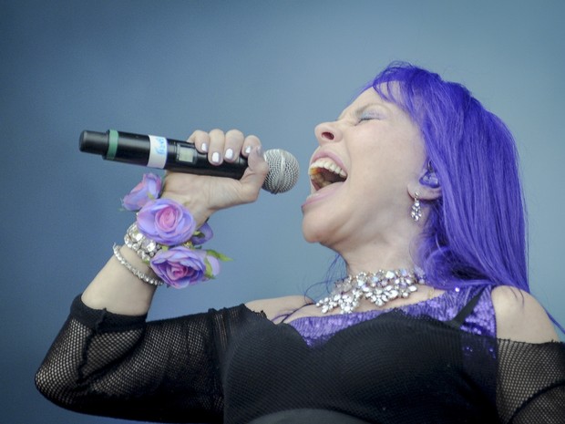 Baby do Brasil e Pepeu Gomes se reencontraram para show no Palco Sunset do Rock in RIo (Foto: Alexandre Durão/G1)