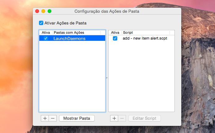 Ativando ações de pastas (Foto: Reprodução/Helito Bijora)