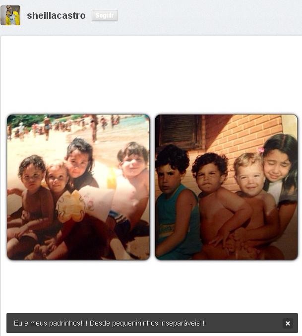 Sheilla Castro, do vôlei, posta foto da infância e lembra da família (Foto: Reprodução Instagram)