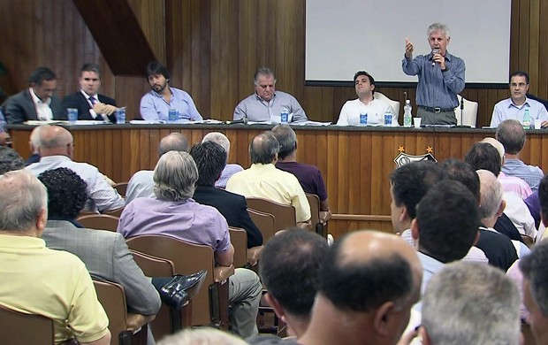 Reunião conselho santos 2013 (Foto: Reprodução / TV Tribuna)