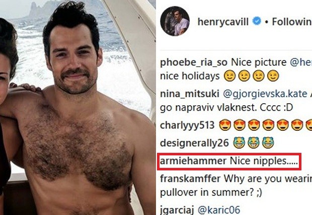 Superman' Henry Cavill posa sem camisa e ator brinca: Mamilos simpáticos  - Quem