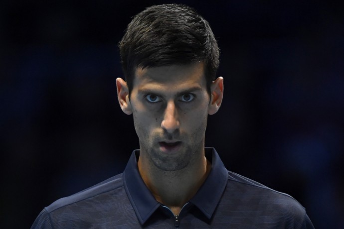 Novak Djokovic na vitória sobre David Goffin pelo ATP Finals (Foto: Reuters / Toby Melville Livepic)