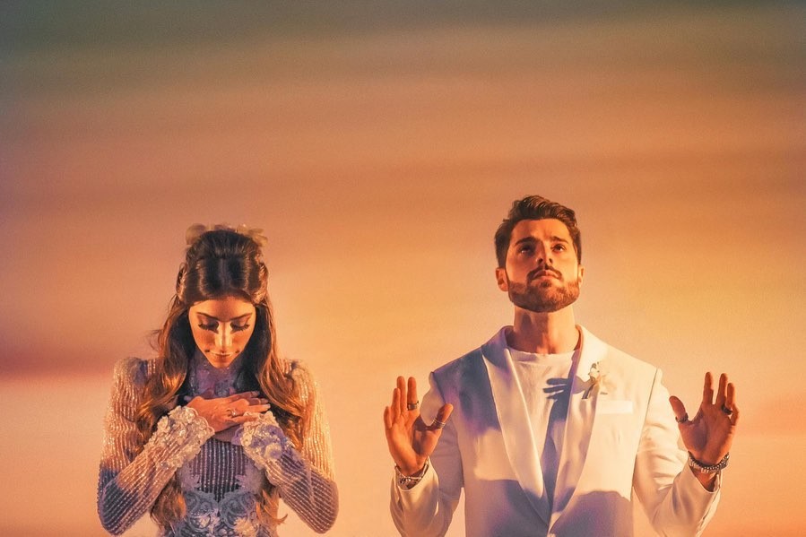 Alok e Romana Novais se casam aos pés do Cristo Redentor, no Rio de Janeiro (Foto: Reprodução/Instagram) Alok e Romana Novais se casam aos pés do Cristo Redentor, no Rio de Janeiro (Foto: Reprodução/Instagram)