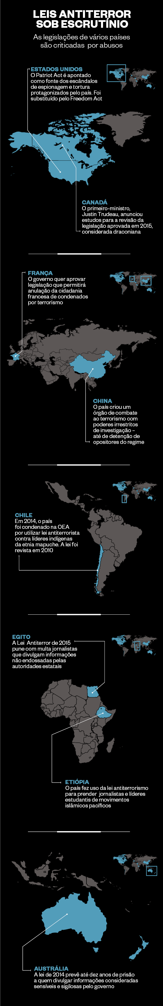 Leis antiterror sob escrutínio (Foto: Infografia/ÉPOCA)