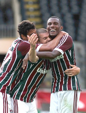 Wagner comemora gol do Fluminense contra o Nova Iguaçu (Foto: Nelson Perez / Fluminense. F.C.)