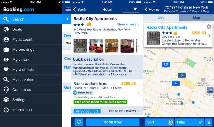 Encontre hotéis e pousada com preço e tudo mais usando o Booking (Foto: Divulgação/AppStore)