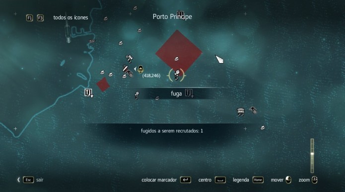 Localize uma missão no mapa e se aproxime dela (Foto: Reprodução/Paulo Vasconcellos)