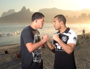 José Aldo e Anthony Pettis, UFC (Foto: Alexandre Loureiro / Inovafoto / UFC)