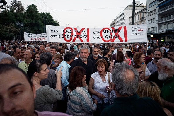 Protesto na Grécia quer vitória do 